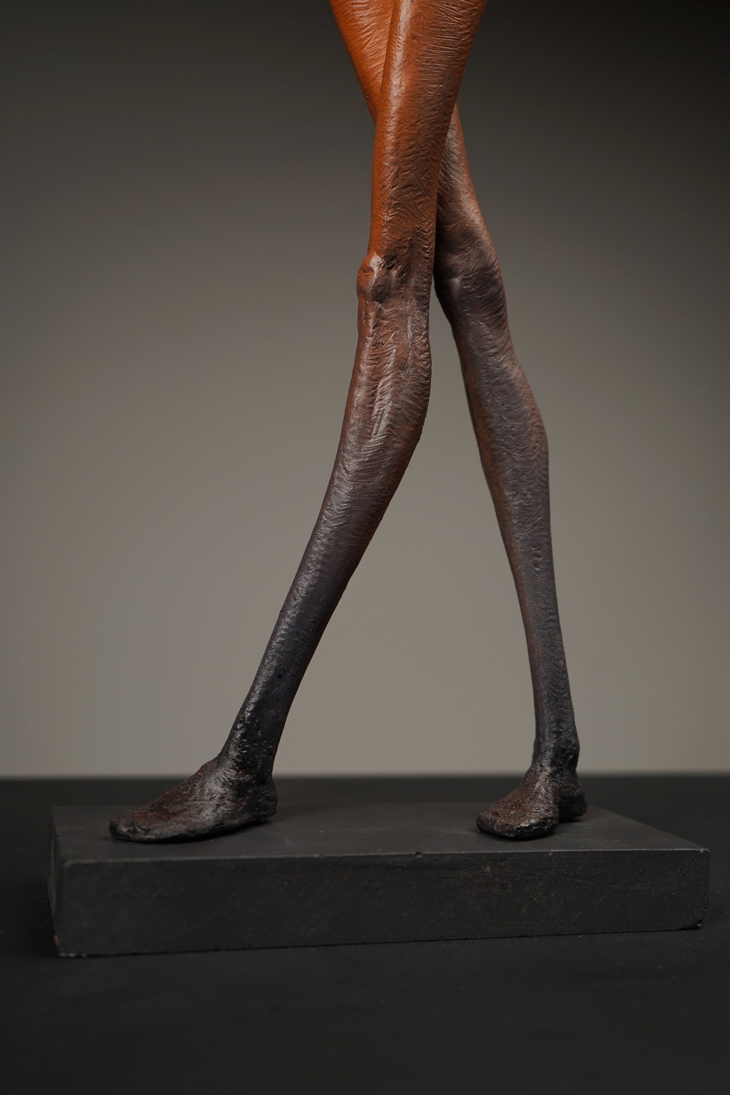 Crossed-Leg Standing Mademoiselle Sculpture by Soheyl Bastami - Unique Edition 17