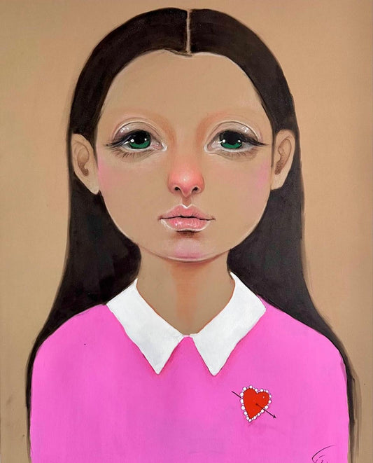 Portrait from My Heart Series by Ebrin Bagheri, Pastel on Paper (30" × 22")