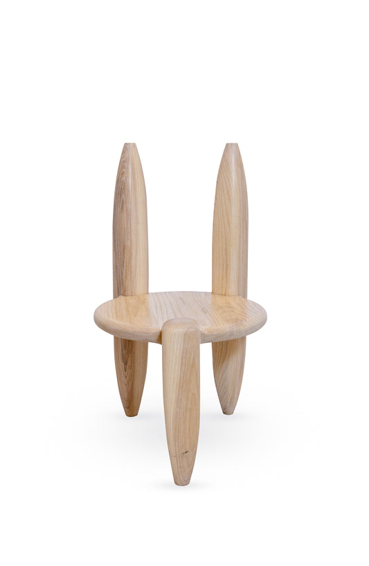 Dara Tabrizianpour - Ash Wood 3 Leg Chair