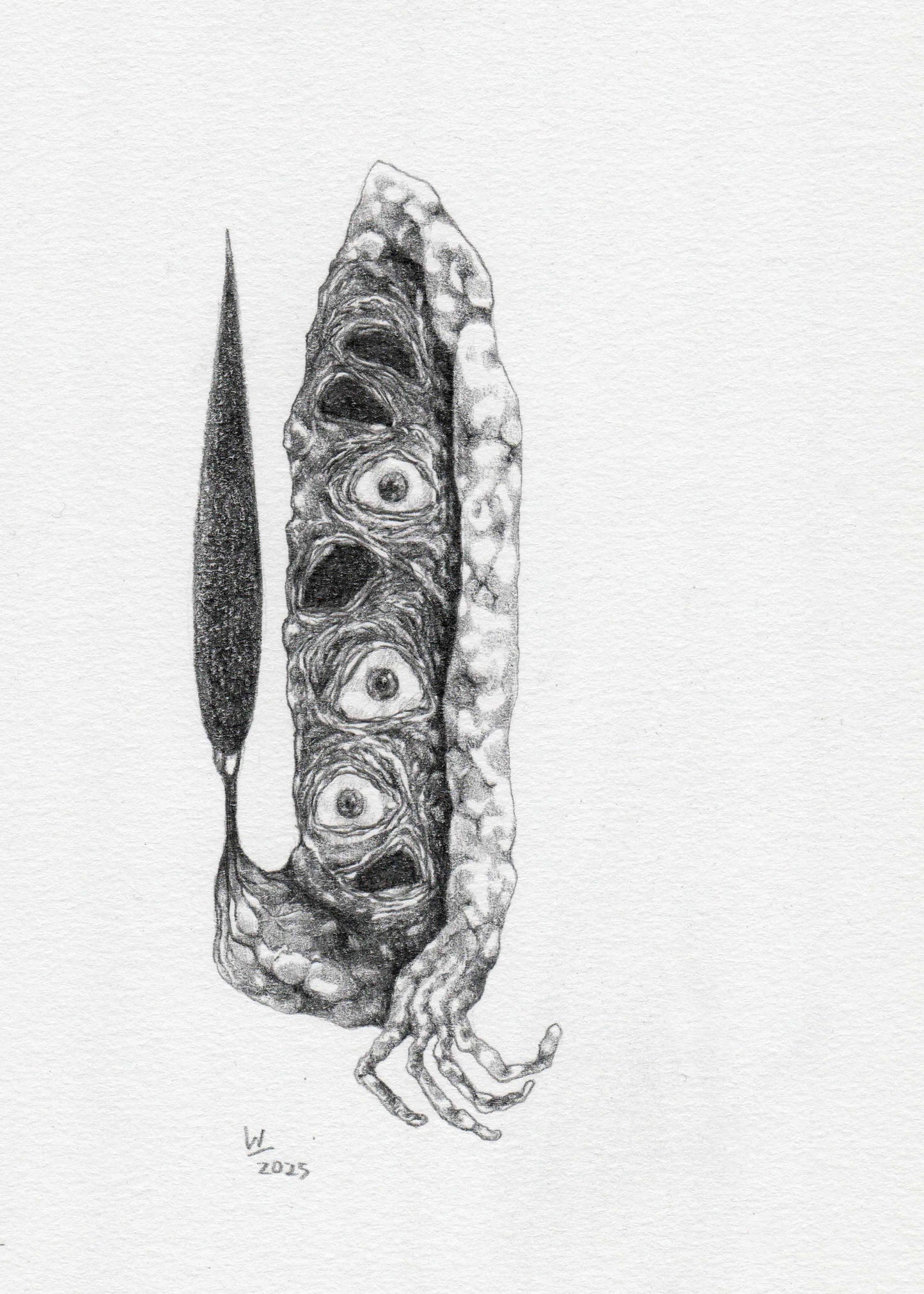 "Thresholds: Ring Road" Drawing by Nima Arabi- Pencil on Archival Paper (7.09″ × 4.72″)