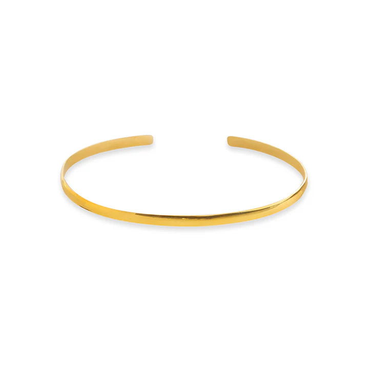 "Open Solid" Bangle 18K Gold by Tille