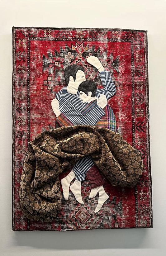 "Ishq" – Textile and Embroidery Artwork by Mina Keykhaei