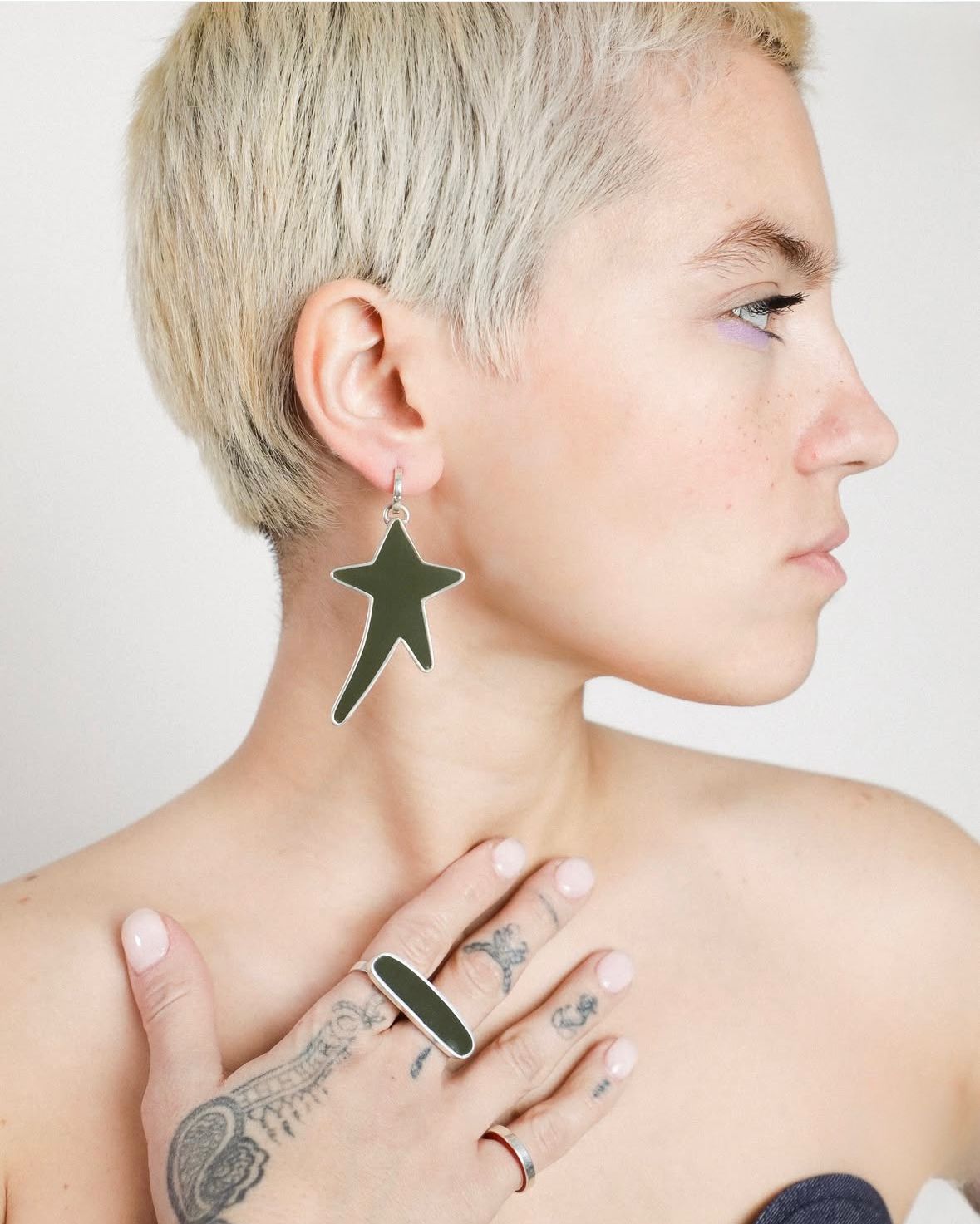 "Aurora" Silver Earring by Gonji