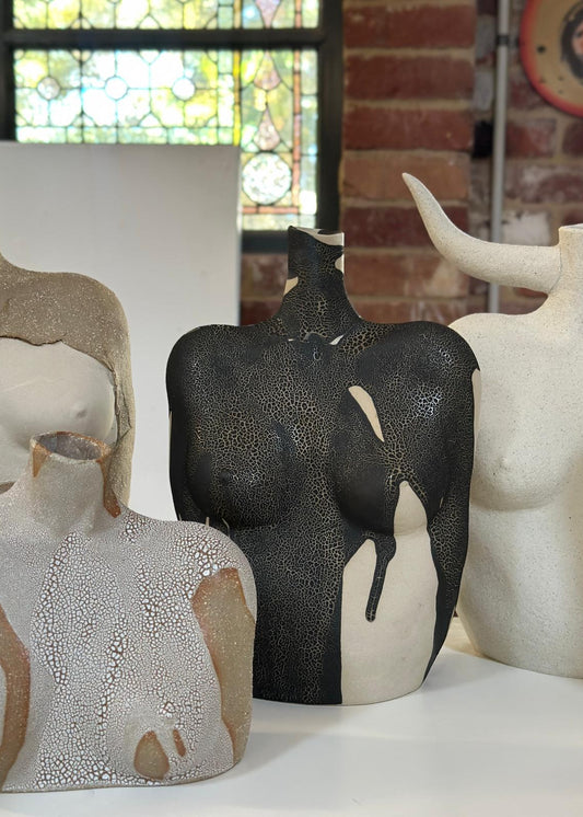 Ceramic Torso Vase from Zan Collection by TaraD (Model 02)