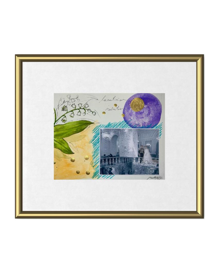 Untitled artwork by Mona Raissi - Mixed Media (7.48 × 9.45 inches)