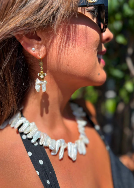 Handmade Pearl Necklace by Fati Bijoux