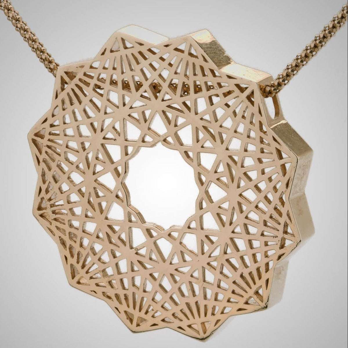 "Karbandi" Silver Pendant-  Handcrafted by Banafsheh Hemmati
