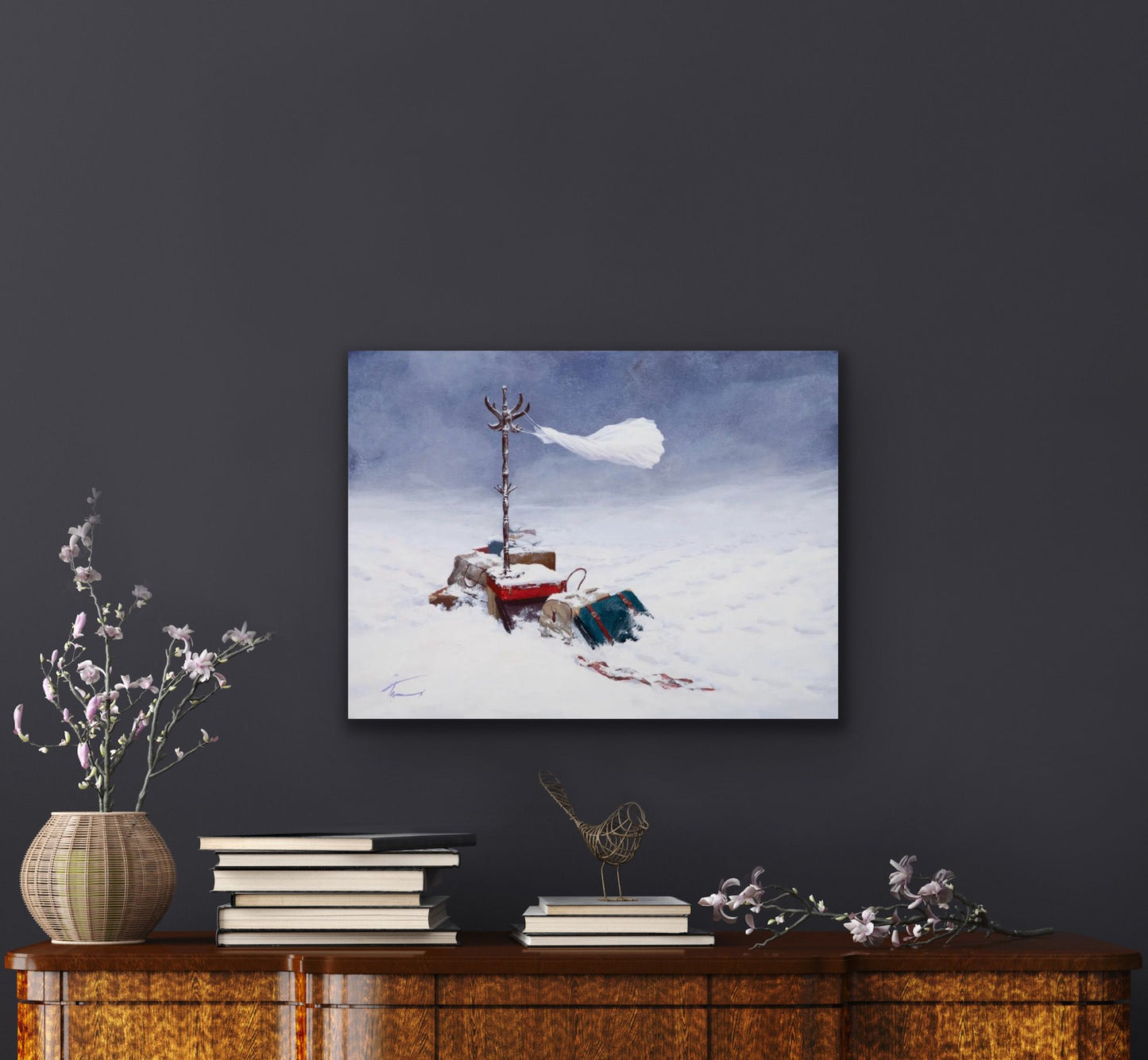 "Untitled" by Elaheh Torabi- Acrylic on canvas (H: 17.7″ × W: 23.6″)