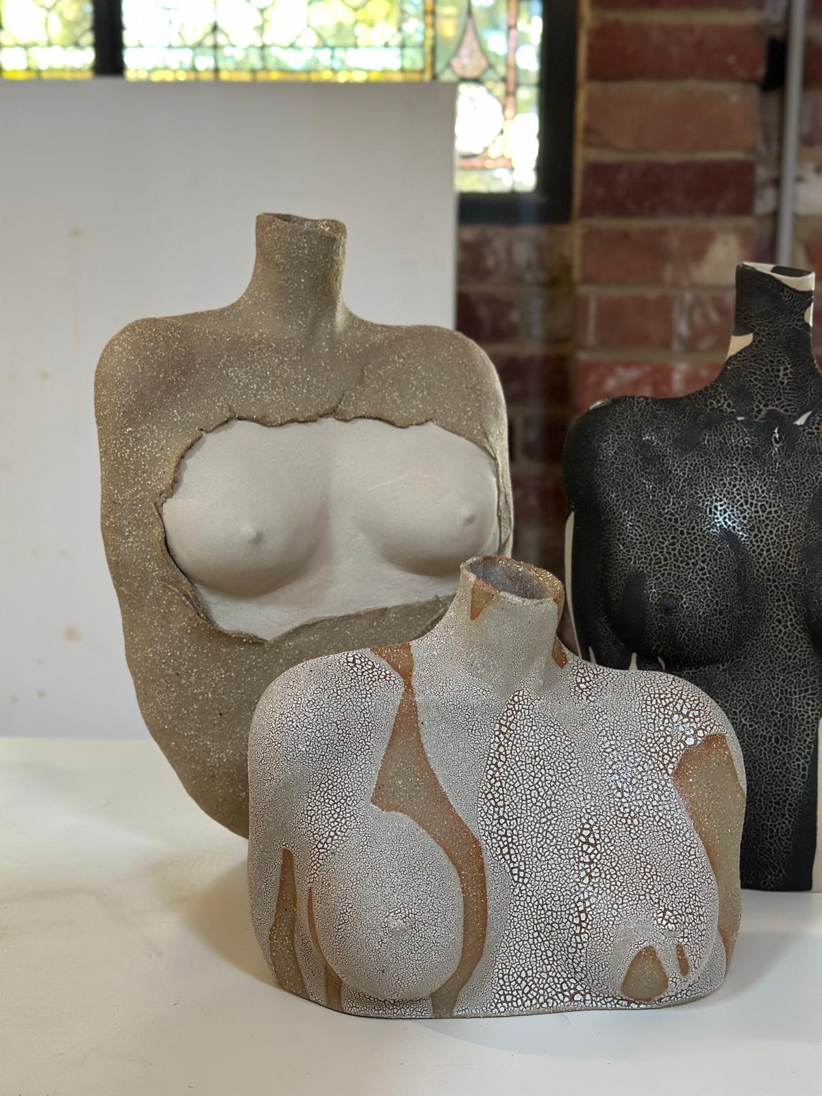 Ceramic Torso Vase from Zan Collection by TaraD (Model 01)