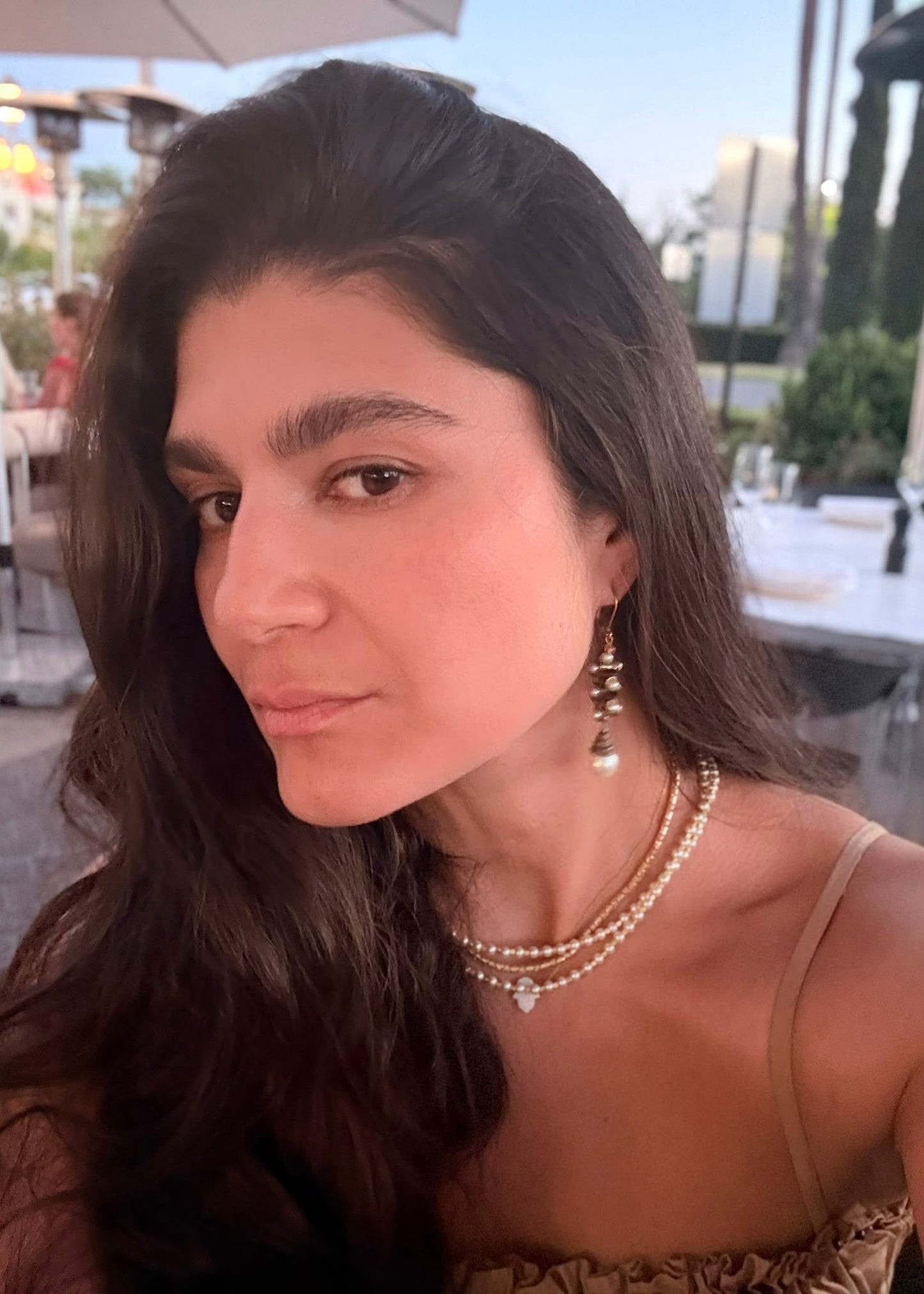 Handmade Brass Earring by Fati Bijoux