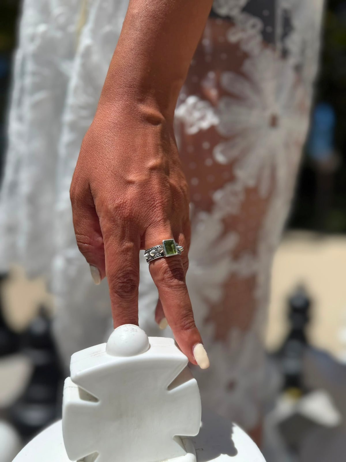 Handmade Silver Zebarjad Ring by Sun Nafissi