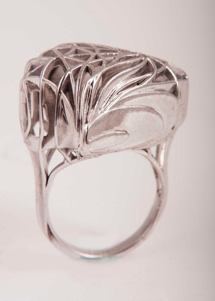 "Boundary" HandCrafted Silver Ring by Banafsheh Hemmati