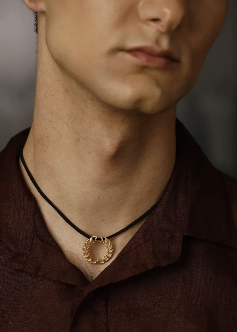 “Ee” Pendant — Geometry of Letters by Banafsheh Hemmati