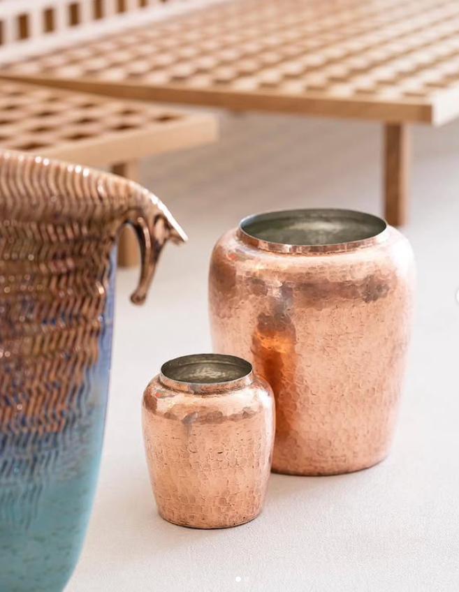 Large copper pot