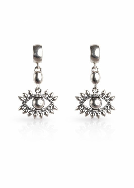 Handmade Silver Eye Earring By Sun Nafissi