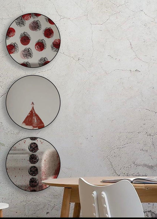 Metal-Framed Round Mirror with a Bold Architectural Dome and Apex by Rashed