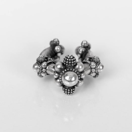 Silver Afro Ear Cuff by Sun Nafissi