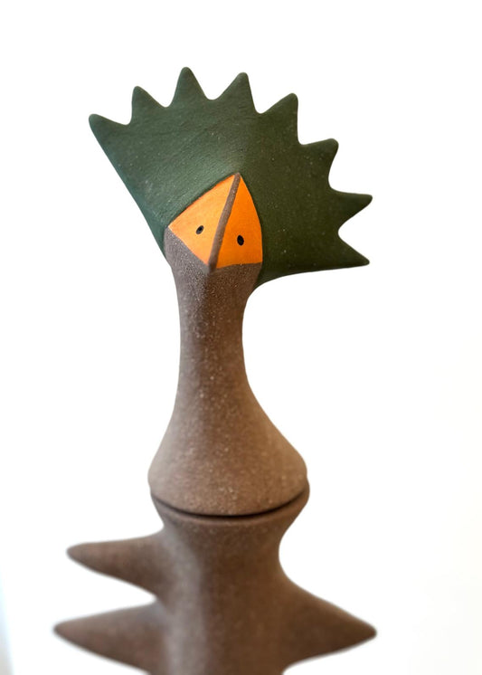 Handmade Ceramic Sculpture from "Silent Guardian" Collections by Leeco (Functional Art)