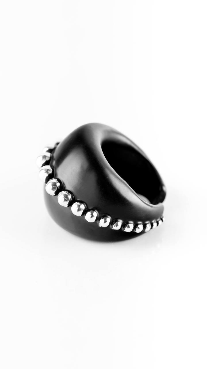 Siver Black Ring by Sun Nafissi