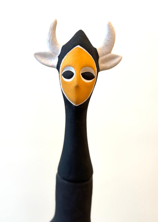 Handmade Ceramic Sculpture from "Silent Guardian" Collections by Leeco (Functional Art)
