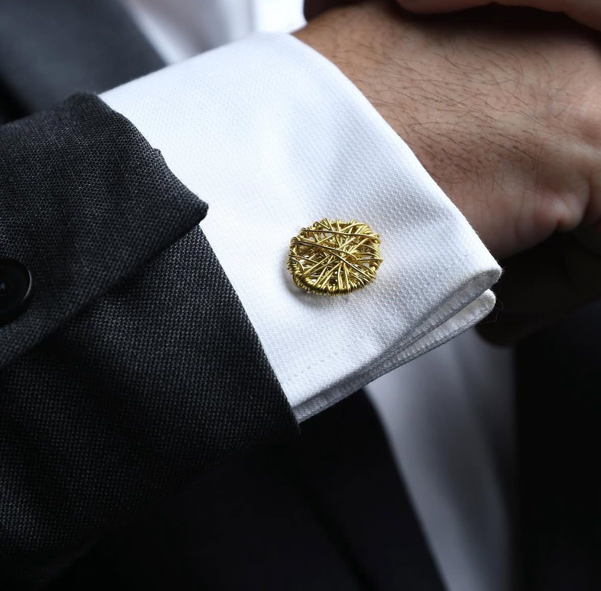 Round Cufflinks by Sareh Ghomi