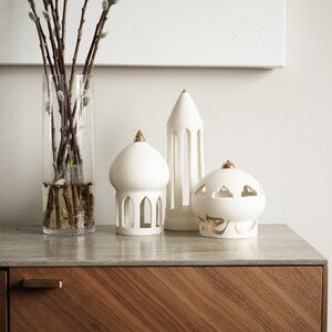 Sculptural Candle Holder Echoing Persian Architecture by  Sanaz Fehri