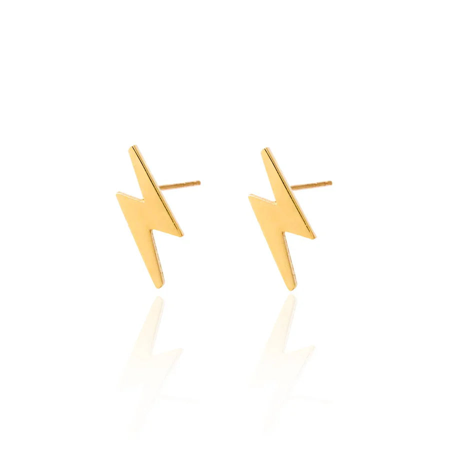 "Flash" Stud Earring 18k solid Gold by Tille