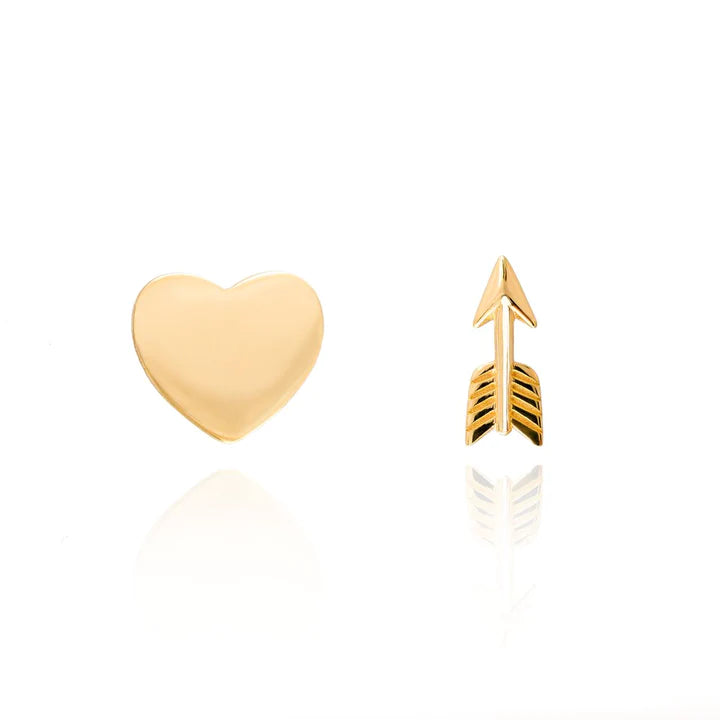 Heart & Arrow Studs by Tille