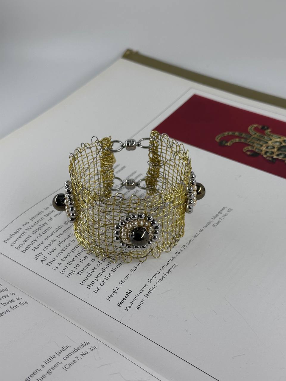 Handwoven Brass Bracelet by Sareh Ghomi