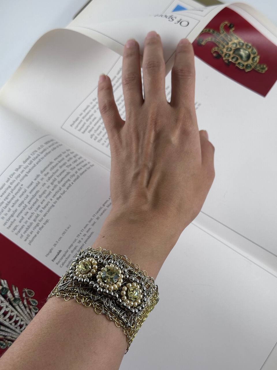 Handwoven Brass Bracelet by Sareh Ghomi