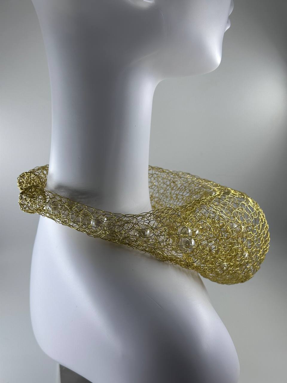 Artisan Brass 3D Necklace by Sareh Ghomi