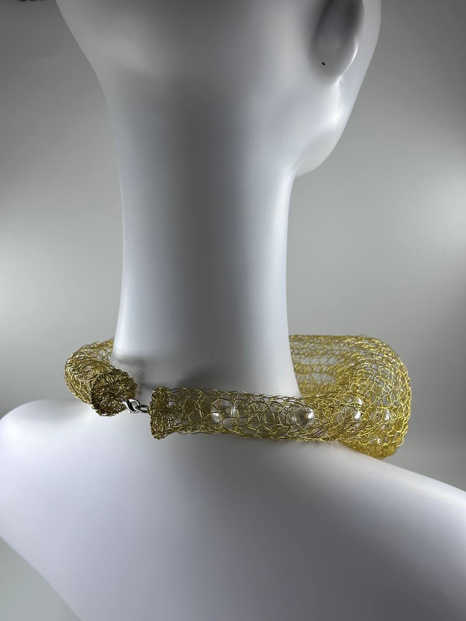 Artisan Brass 3D Necklace by Sareh Ghomi