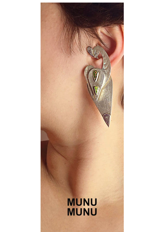 Handmade Silver Earrings by Munu Munu