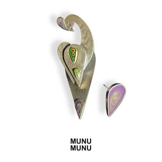 Handmade Silver Earrings by Munu Munu