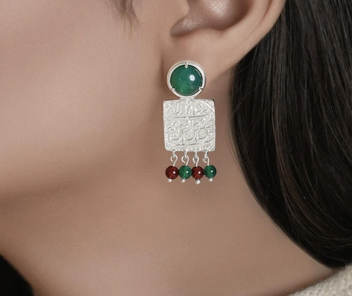 Stud Silver Coin Earrings by Zargoon Design