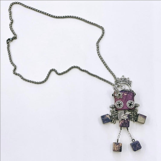 Woodbot Necklace by Foxy Collection