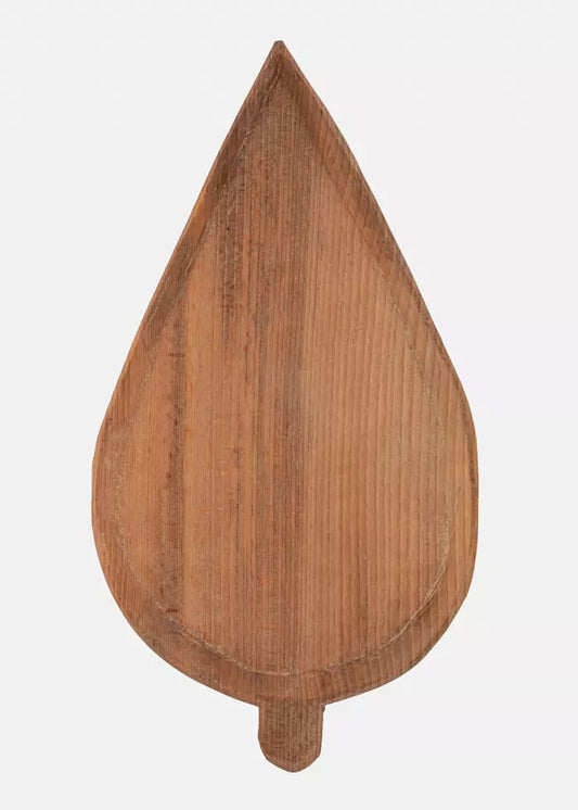 Large Wooden Cedar Tray with Simple Edge